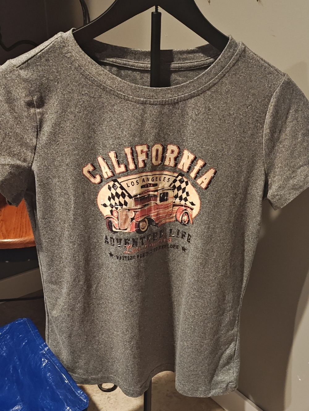 California Graphic Tee for Kids - Grey